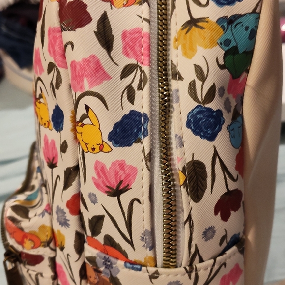 Like-New POKEMON Backpack Purse (Sleeping and Flowers) - Picture 7 of 15